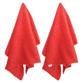 Kuber Industries Heart Home Cleaning Cloths|Microfiber Highly Absorbent Wash Towels for Kitchen,Car,Window,24 x 16 Inch,Pack of 2 (Assorted)